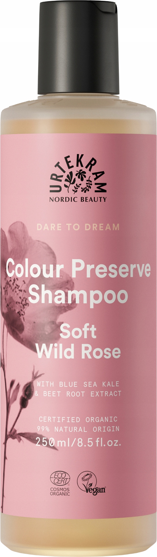 szampon z dziką różą i olejem lnianym do włosów farbowanych