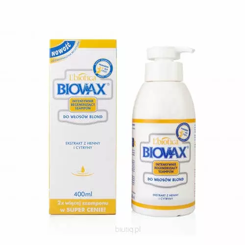 szampon do włosów blond biovax