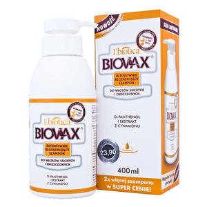 biovax szampon włosy suche i zniszczone